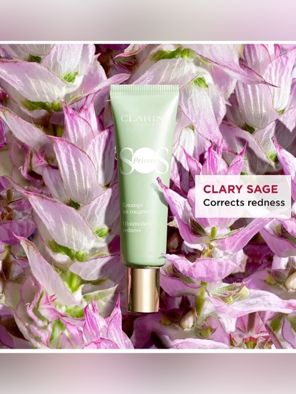 Clarins SOS Color-Correcting & Hydrating Makeup Primer in shade 04 Green